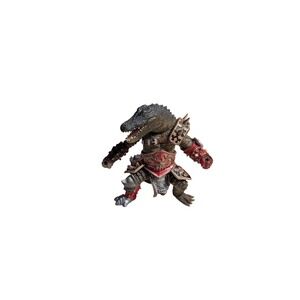 Papo Crocodile Mutant Warrior Fantasy Figure Armored Reptile 38956 Brown Red